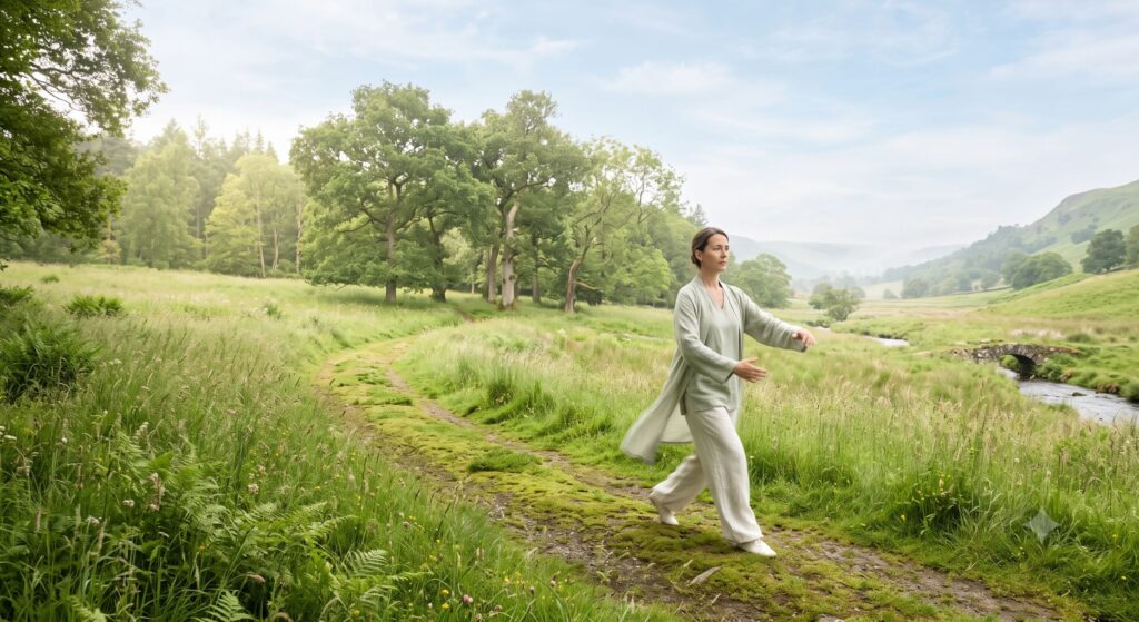Mindful movement practices improving parasympathetic balance and nervous system coherence