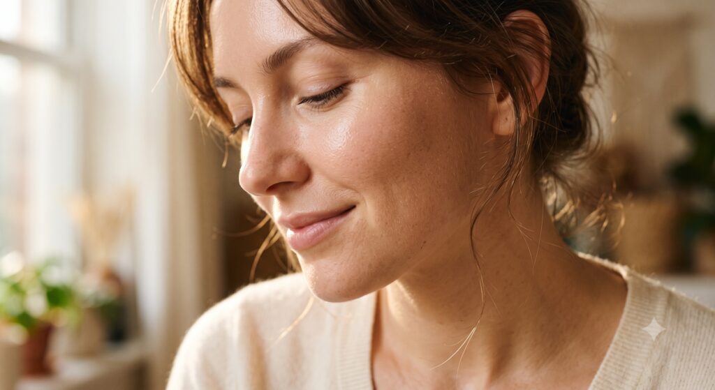 Natural skin radiance after restorative sleep