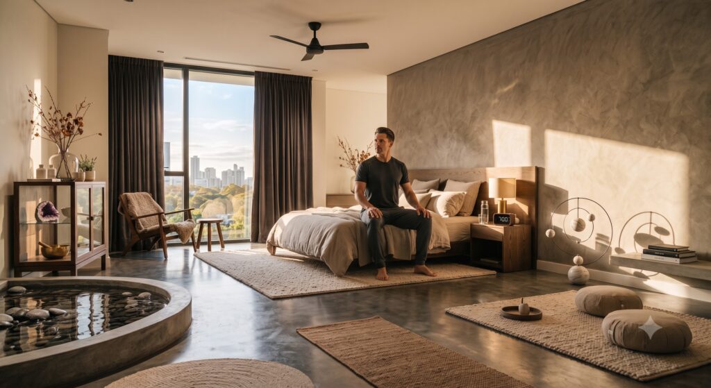 High performer starting the day with mental clarity after quality sleep