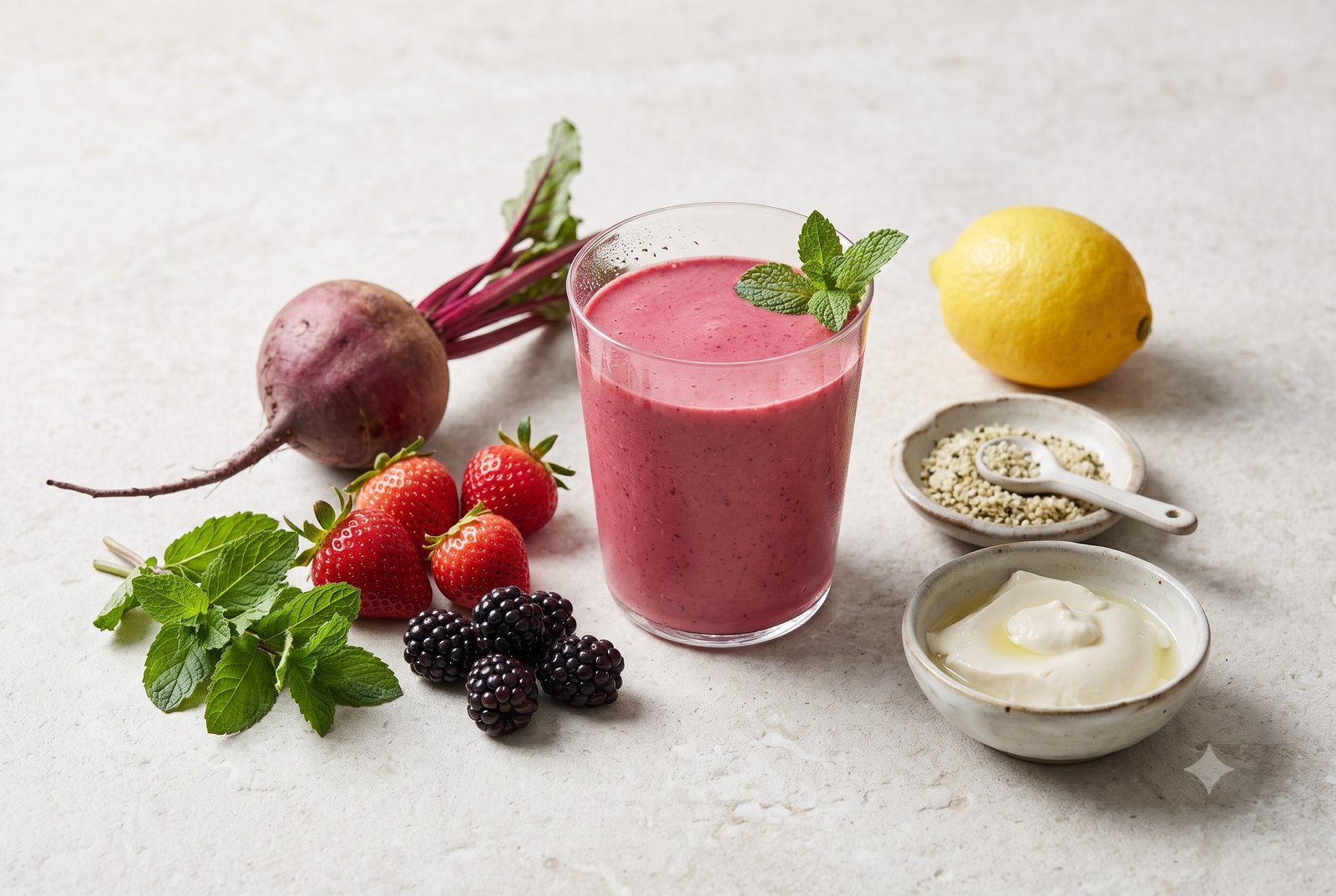 Beetroot, Berry & Mint Smoothie