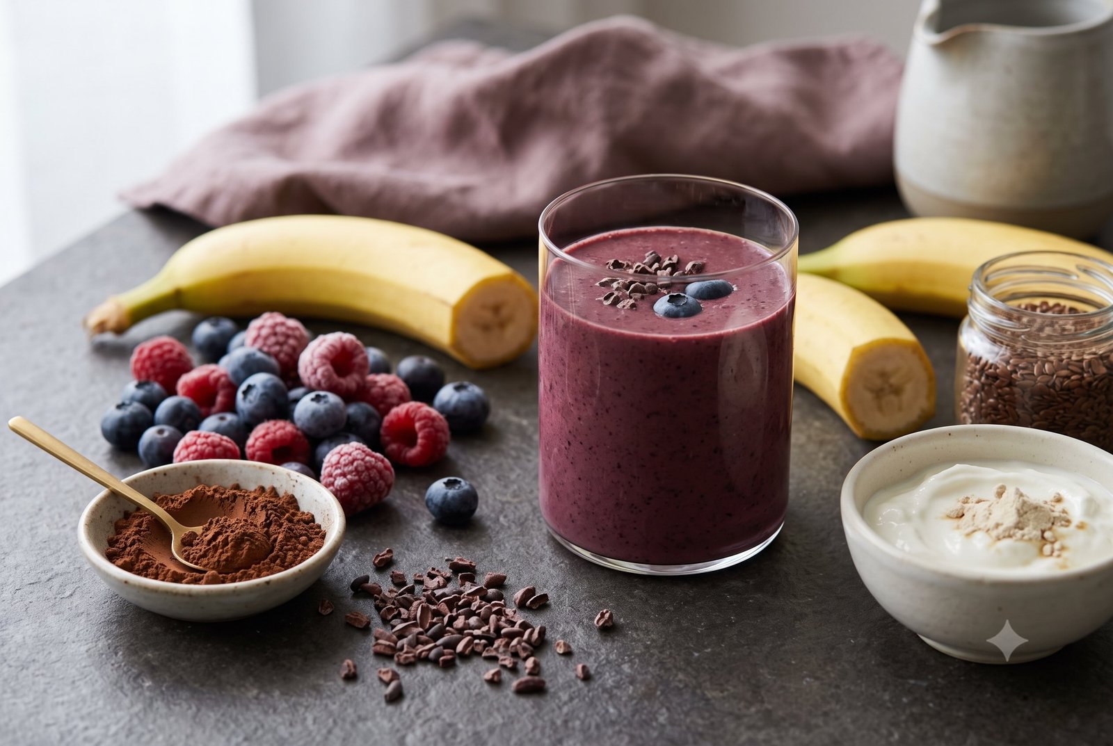 Berry Protein & Cacao Smoothie