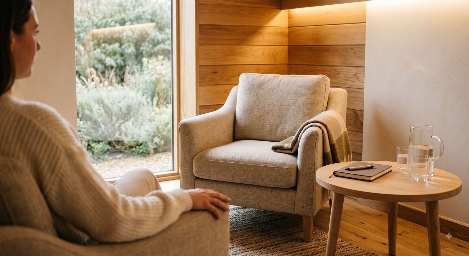 Private wellness consultation space prepared for personalised coaching