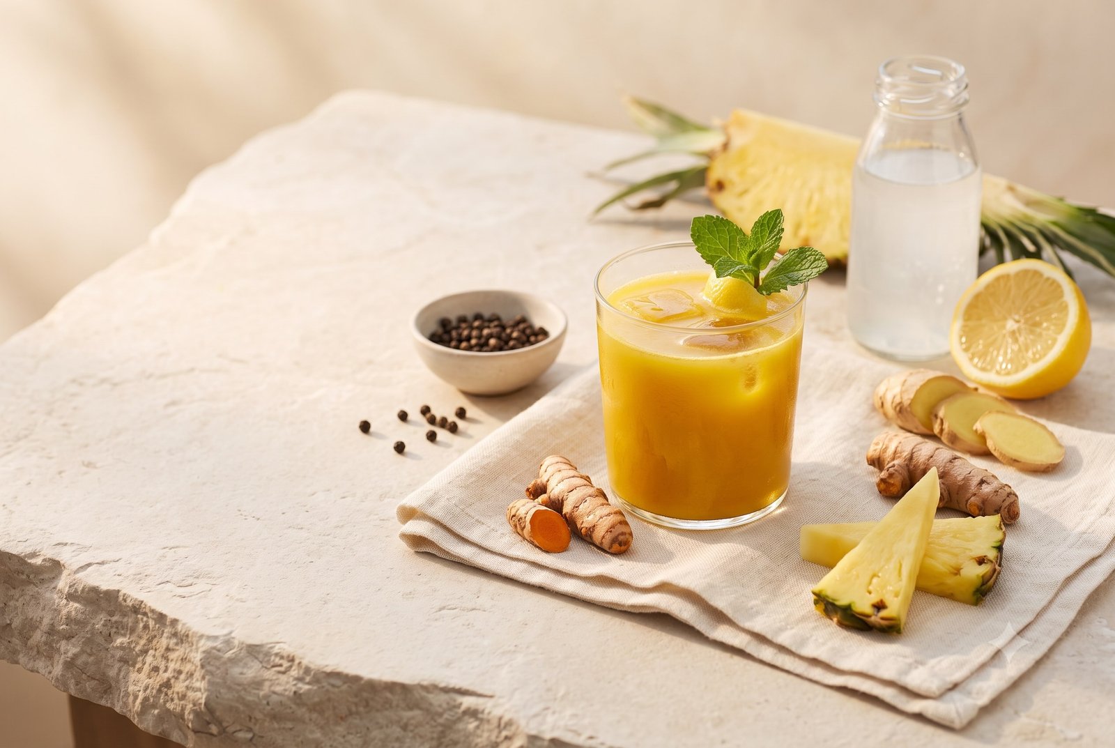 Golden Turmeric Pineapple Tonic