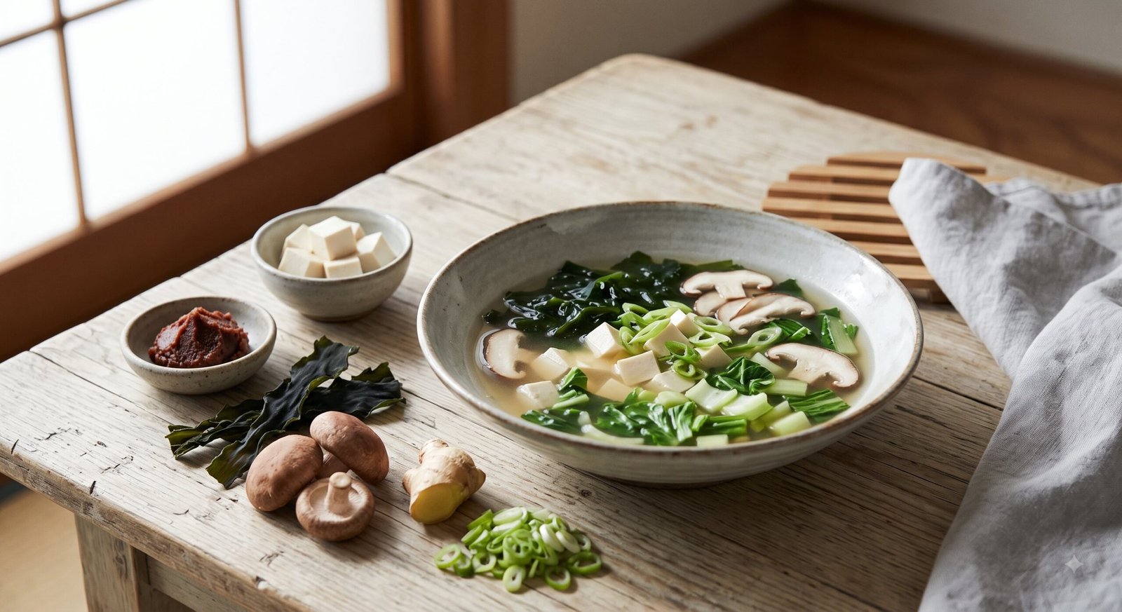 Miso Tofu Seaweed Nourishment Soup