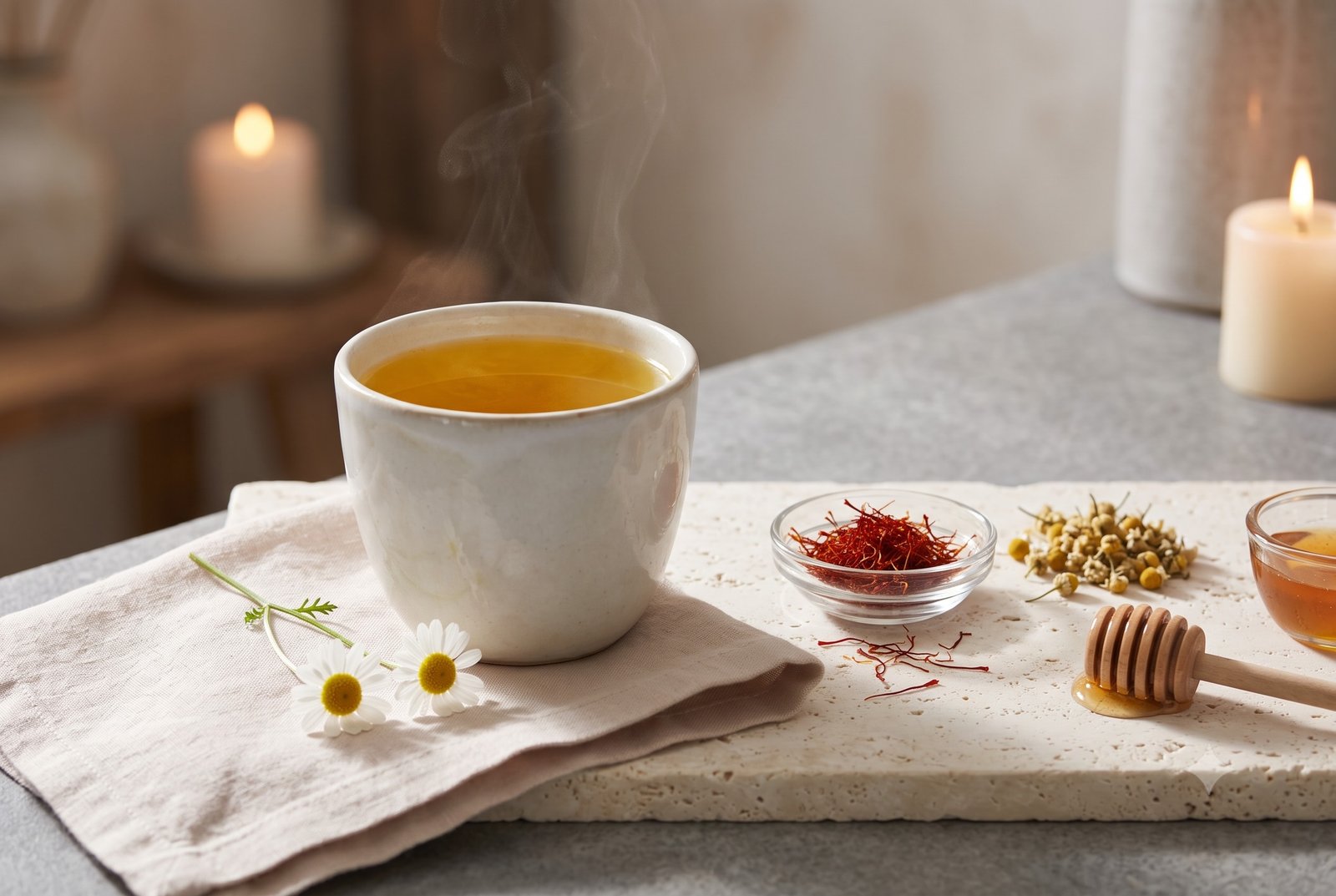 Saffron–Chamomile Evening Elixir