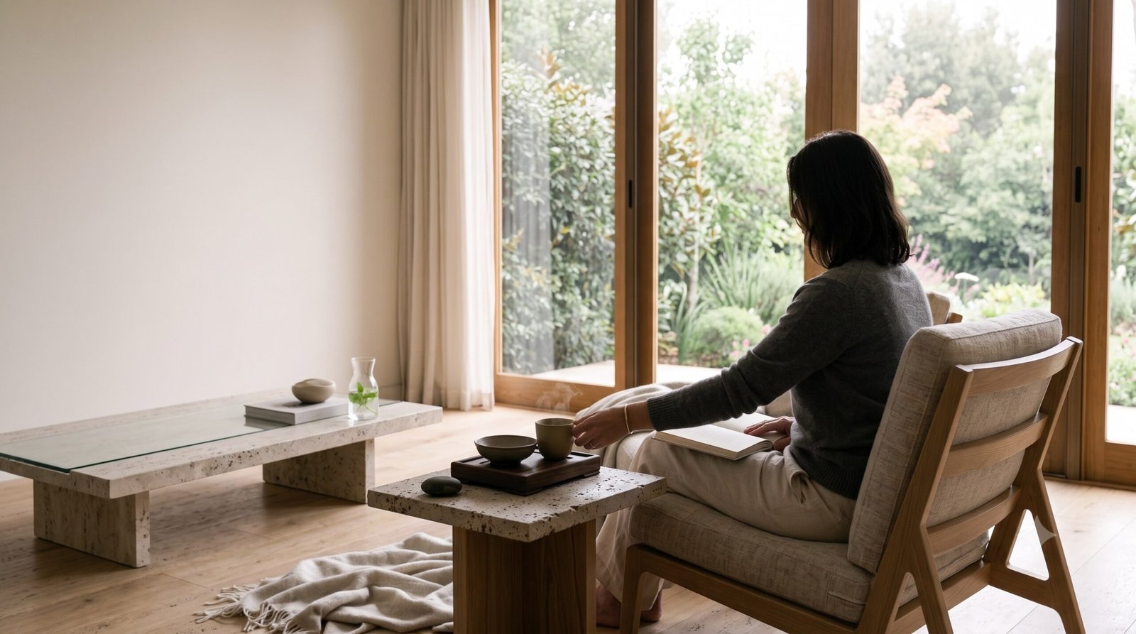 continue-rituals A quiet morning ritual with tea and a journal beside a softly lit window.